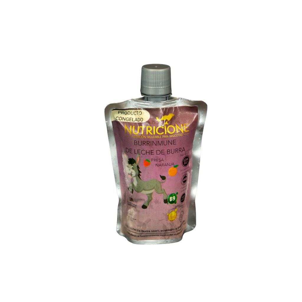 Burrinmune de Leche de Burra con sabor Fresa/ Naranja 100 mL