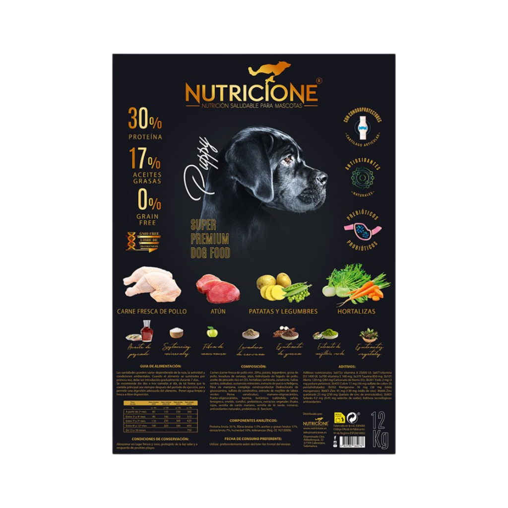 Pienso Carne Fresca para Perros Cachorros 12 kg | Grain Free Pollo/Atún 12 Kg