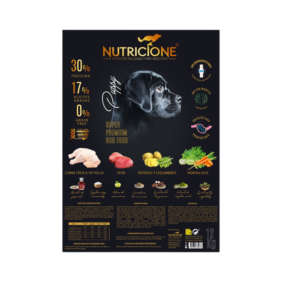 Pienso Carne Fresca para Perros Cachorros 12 kg | Grain Free Pollo/Atún 12 Kg