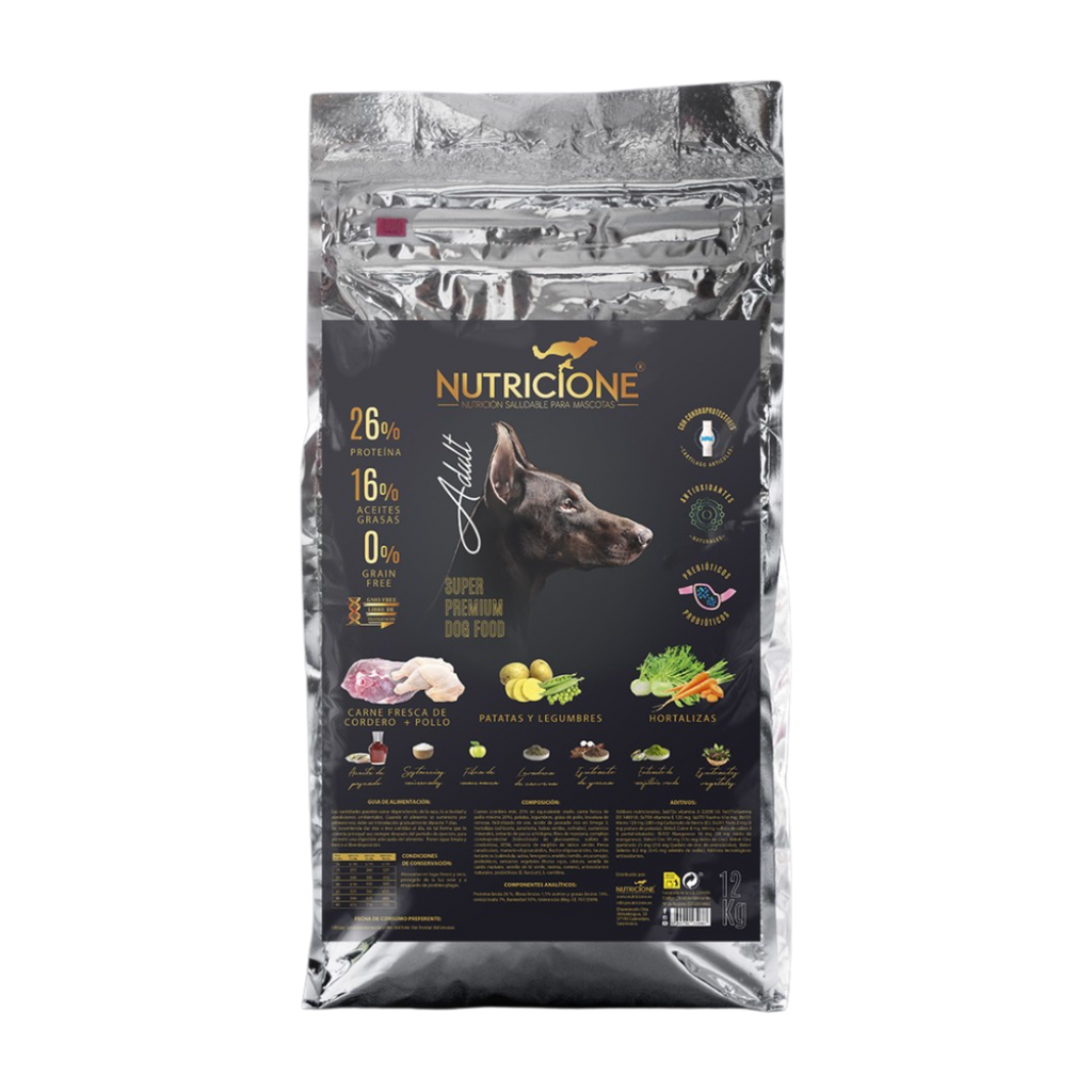 Pienso Carne Fresca para Perros Adultos 12 kg | Grain Free Cordero/Pollo 12 Kg