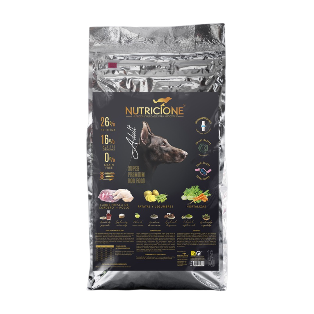 Pienso Carne Fresca para Perros Adultos 12 kg | Grain Free Cordero/Pollo 12 Kg