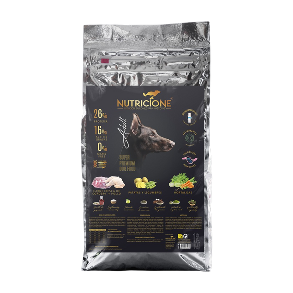 Pienso Carne Fresca para Perros Adultos 12 kg | Grain Free Cordero/Pollo 12 Kg