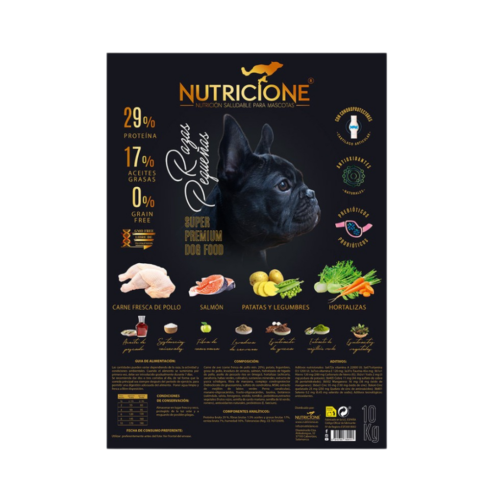 Pienso Carne Fresca para Razas Pequeñas 10 kg  |  Grain Free Pollo/Salmón 10 Kg