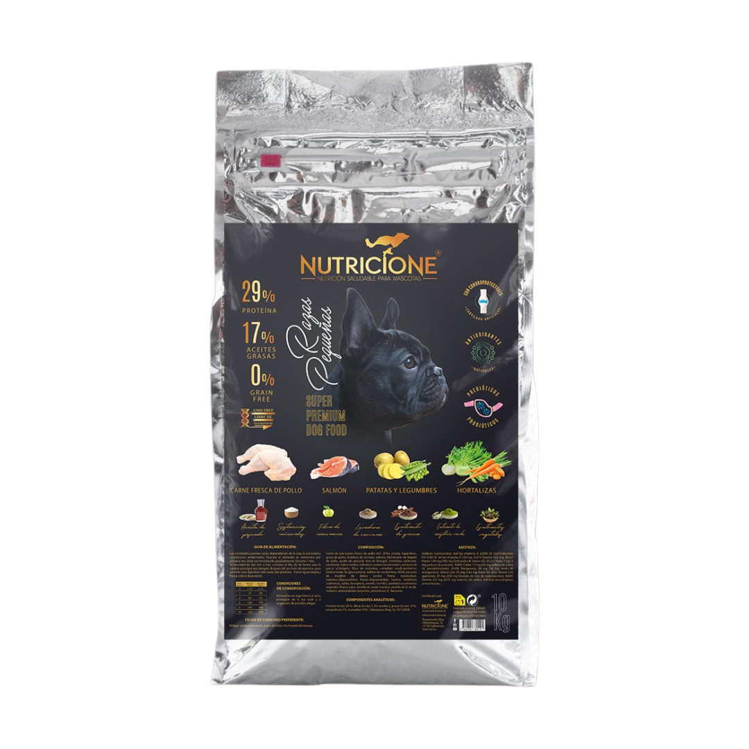 Pienso Carne Fresca para Razas Pequeñas 10 kg  |  Grain Free Pollo/Salmón 10 Kg