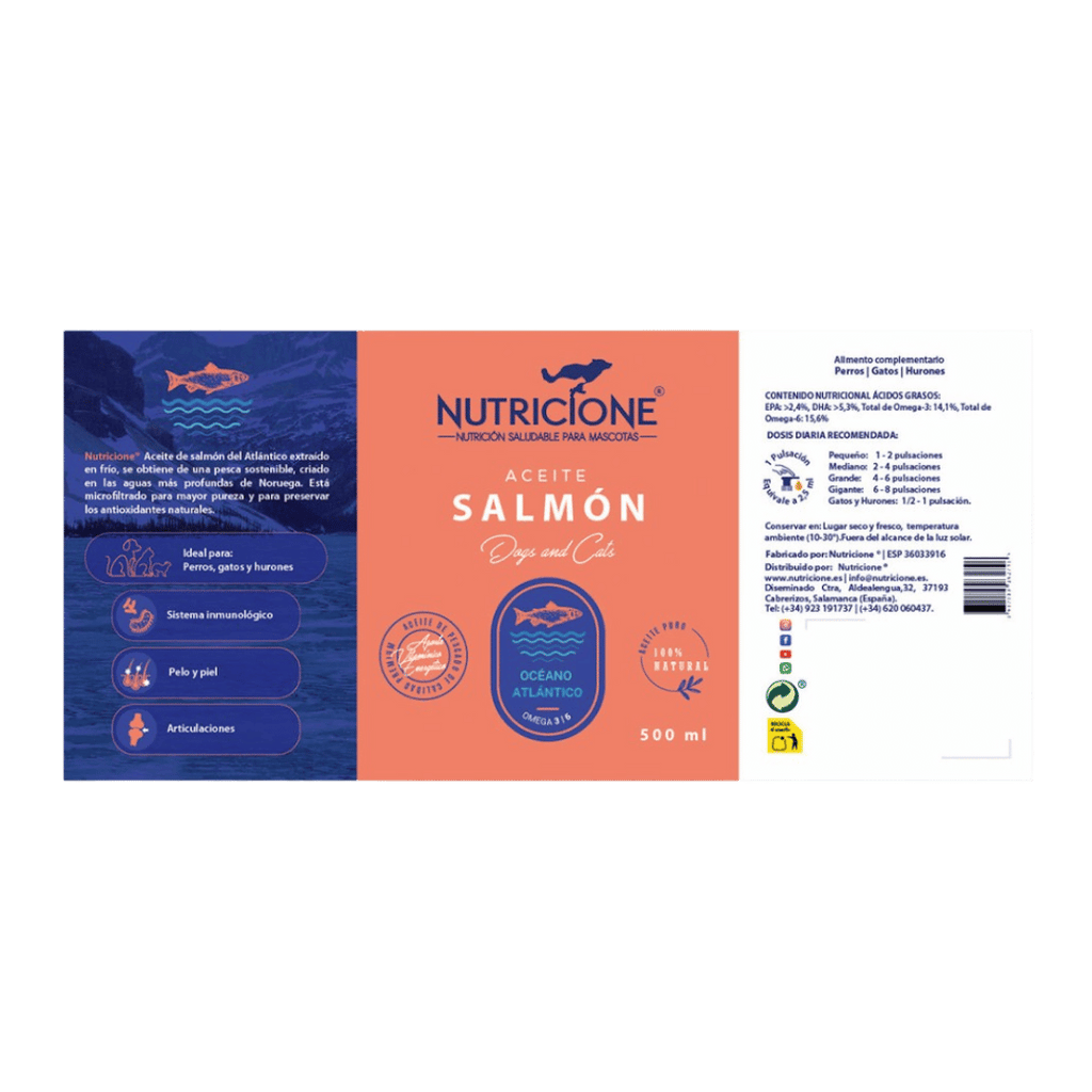 Aceite de Salmón 500 mL