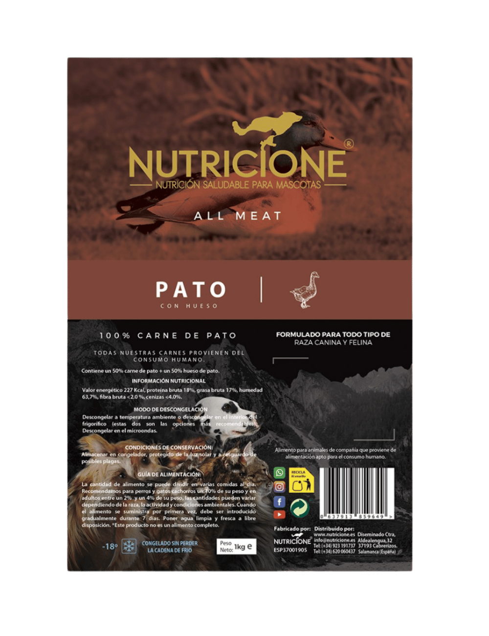 All Meat Pato 1Kg | Todo Carne Pato 1Kg