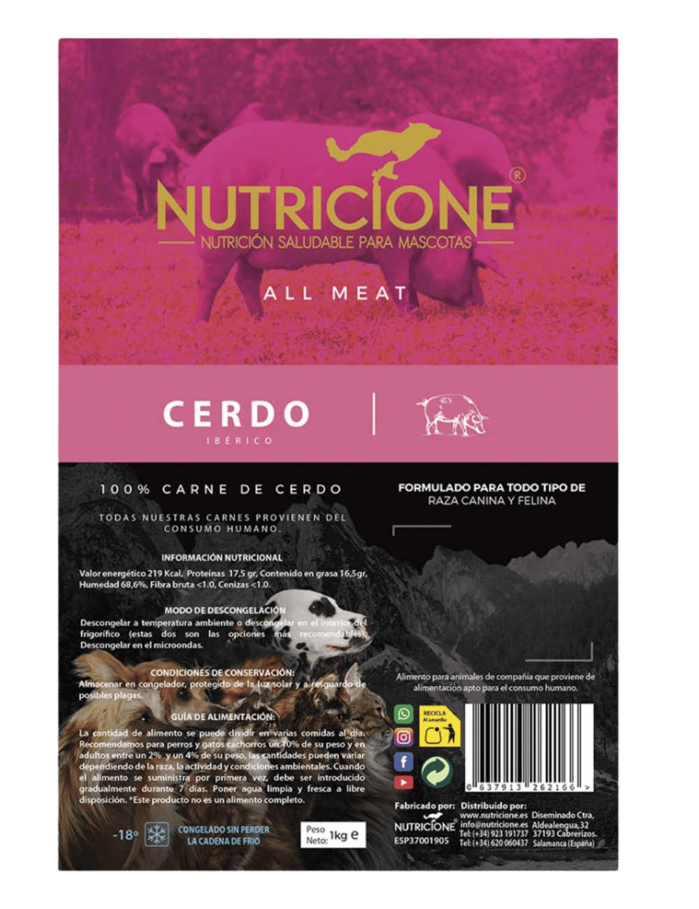 All Meat Cerdo  Ibérico 1Kg  | Todo Carne Cerdo Ibérico 1Kg