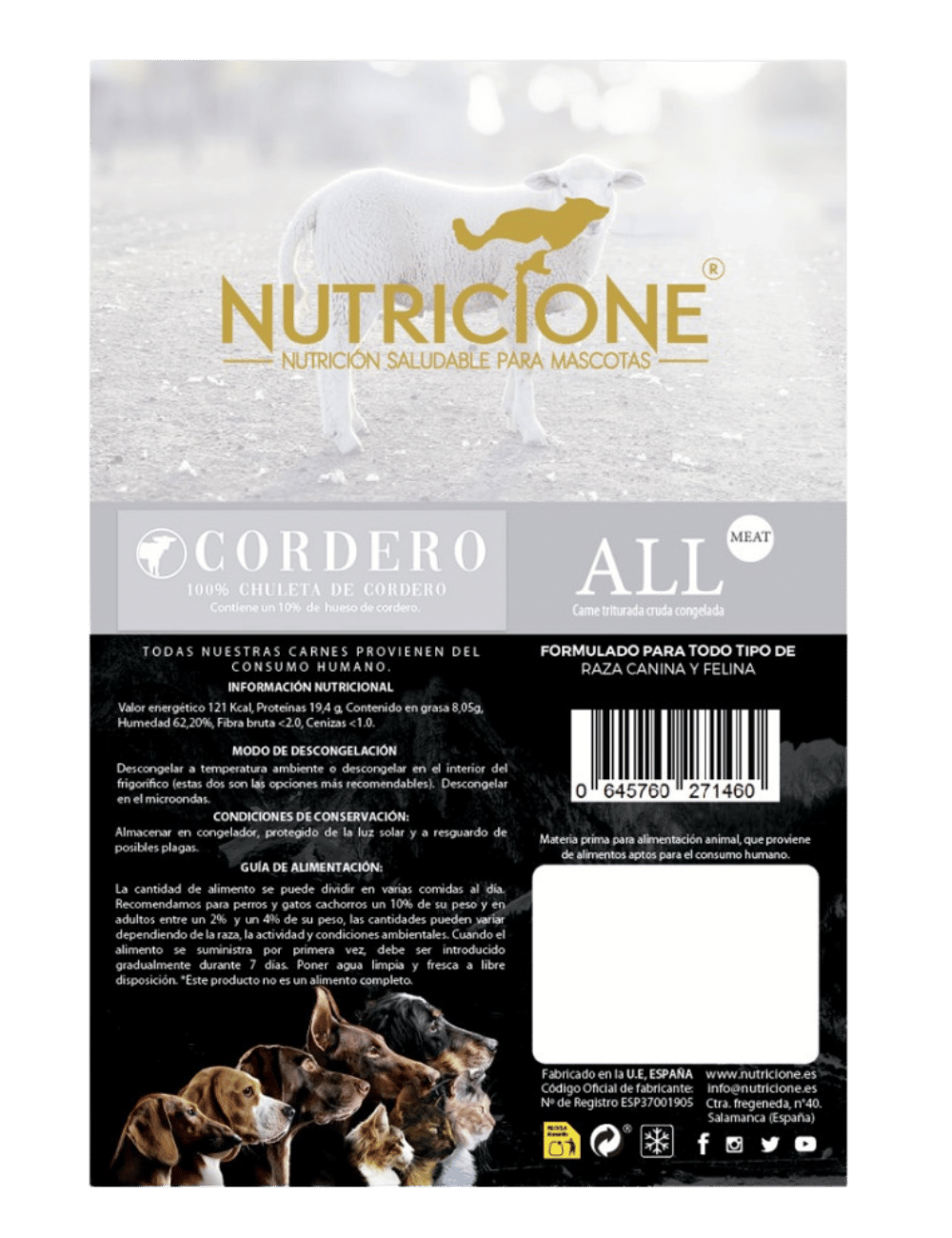 All Meat Cordero 1Kg | Todo Carne Cordero 1Kg