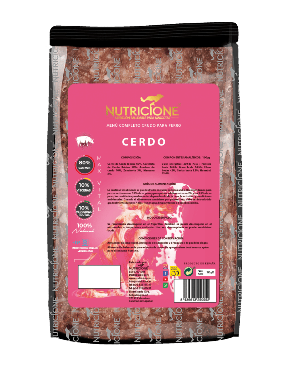 Original Barf | Menú Completo Cerdo Monoproteico