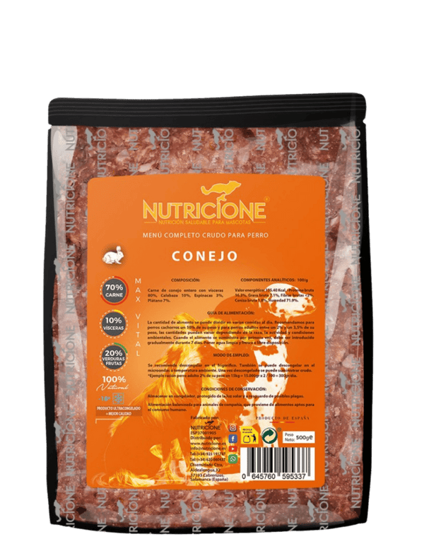 Original Barf | Menú Completo Conejo Monoproteico