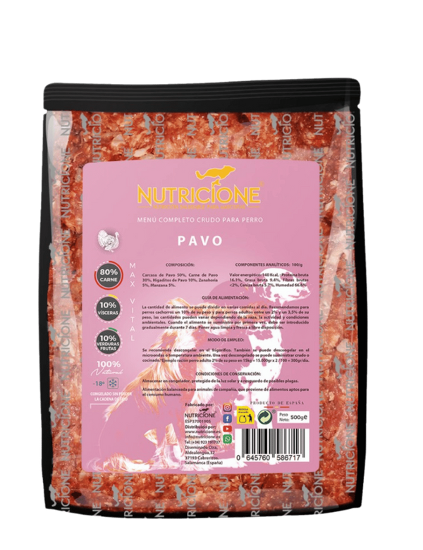 Original Barf | Menú Completo Pavo Monoproteico