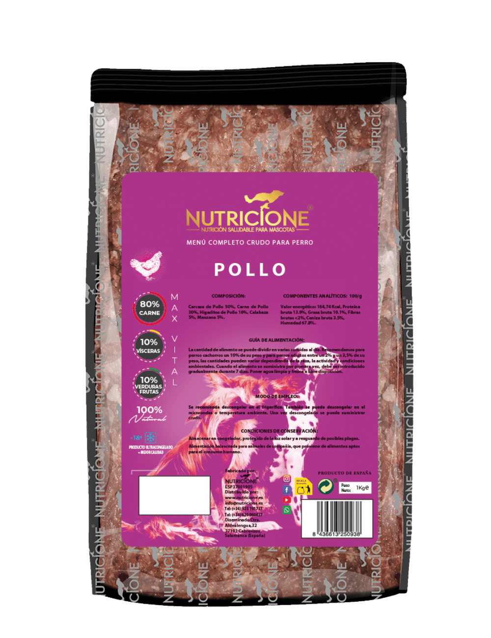 Original Barf | Menú Completo Pollo Monoproteico