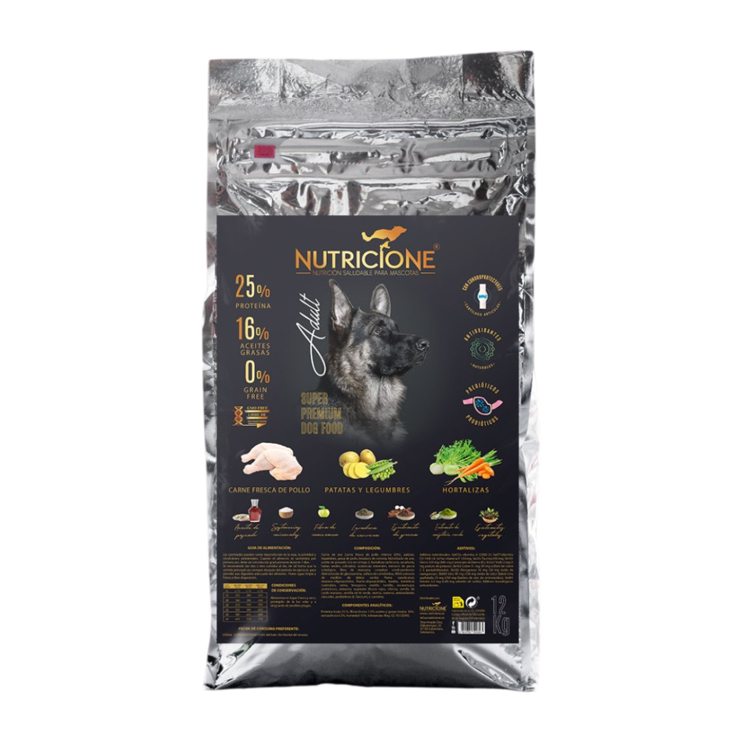 Pienso Carne Fresca para Perros Adultos 12 kg | Grain Free Pollo 12 Kg