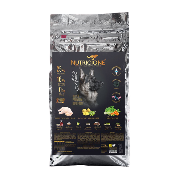 Pienso Carne Fresca para Perros Adultos 12 kg | Grain Free Pollo 12 Kg