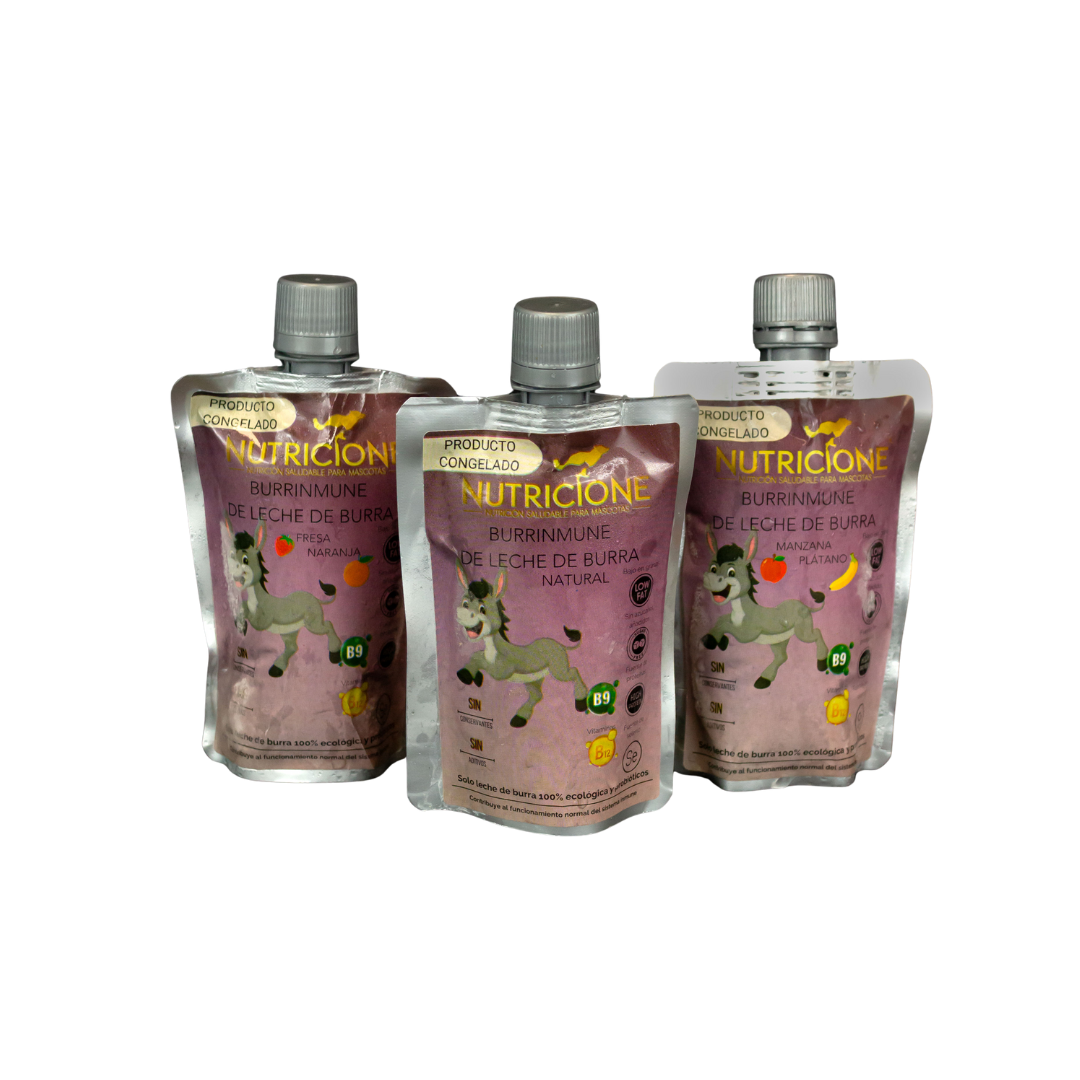 Burrinmune de Leche de Burra con sabor Manzana/ Plátano 100 mL