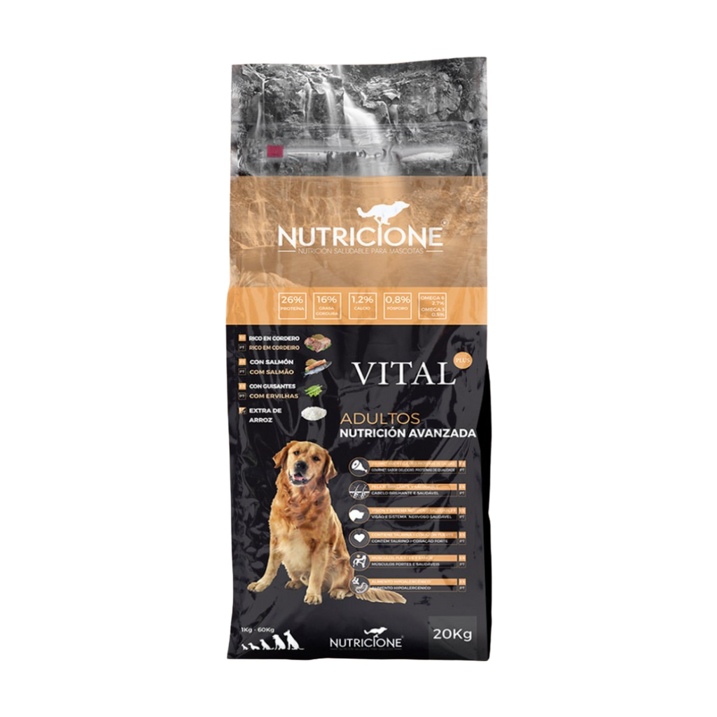 Vital Plus Adulto Mantenimiento 20 kg | Pienso Premium Cordero/Salmón 20 Kg